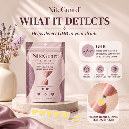 NiteGuard™ Drink Testing Stickers